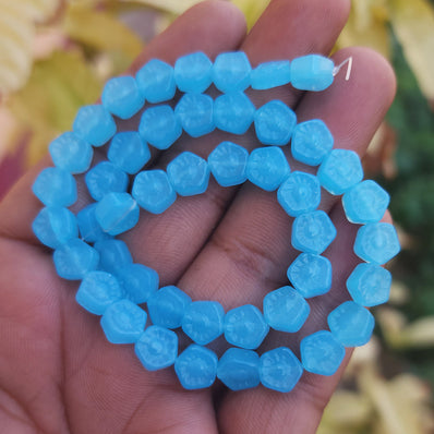 FLOWER CARVING 'SUPER FINE FINISH HIGH QUALITY CZECHOSLOVAKIAN (CZECH REP.) CRYSTAL BEADS