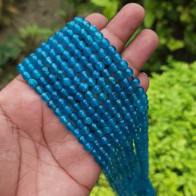 6 MM' PER LINE/STRANDS NATURAL BEADS, HOLE: 1MM; ABOUT 60~ 63PCS/LINE, 15 INCHES