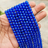 6 mm Round Faceted Authentic Agate Beads for Jewellery Making About 15" LINE, APPROX 60~63 Beads