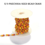 2 METER PACK' SEED BEADS ' GOLD PLATED