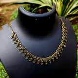 GERMAN SILVER' GOLD OXIDIZED TRENDY NECKLACE SOLD BY PER PIECE PACK