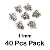 40 Pcs Pack, Approx Size 11 mm Size Bird and Animal Shape Charms Pendants