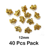 40 Pcs Pack, Approx Size 12 mm Size Bird and Animal Shape Charms Pendants