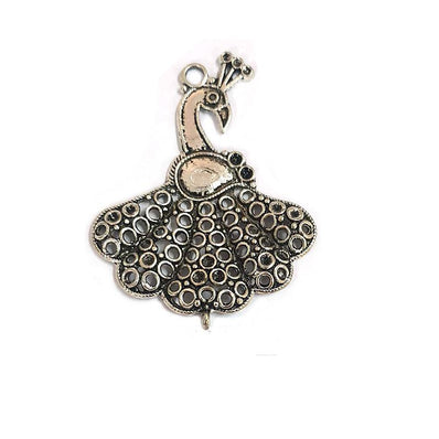 3 Pcs Pack Peacock Charms and Pendants Oxidized finish Jewellery Making Beads