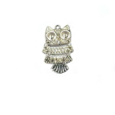 5 Pcs Pack Owl Charms and Pendants Oxidized finish Jewellery Making Beads