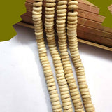 Bone Beads Natural Dyed Antiqued Sold Per Line/Strand, Approx 108Beads in a line, Size About11x4mm