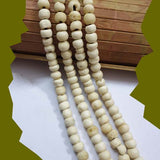 Bone Beads Natural Dyed Antiqued Sold Per Line/Strand, Approx 68Beads in a line, Size About8mm