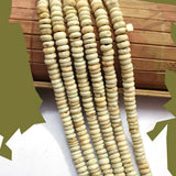Bone Beads Natural Dyed Antiqued Sold Per Line/Strand, Approx 90Beads in a line, Size About7x4mm