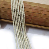 Sold Per Line 16 Inches handmade Bone Natural Beads for jewelry making Size about 3mm Round170 BeadsSold Per Line 16 Inches handmade Bone Natural Beads for jewelry making Size about 3mm RoundApprox Beads in a line 170Pcs.