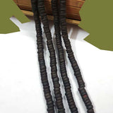 Bone Beads Natural Dyed Antiqued Sold Per Line/Strand, Approx 90Beads in a line, Size About6x3mm
