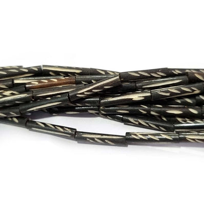 Handmade Bone Beads for Jewelry making Size About4x18MilimeterSold Per Line of 16 Inches, Approx22Beads