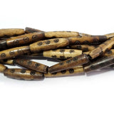 Handmade Bone Beads for Jewelry making Size About6x26MilimeterSold Per Line of 16 Inches, Approx17Beads