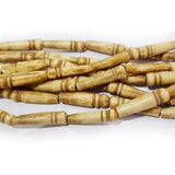 Handmade Bone Beads for Jewelry making Size About6x24MilimeterSold Per Line of 16 Inches, Approx17Beads