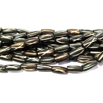 Handmade Bone Beads for Jewelry making Size About6x14MilimeterSold Per Line of 16 Inches, Approx34Beads