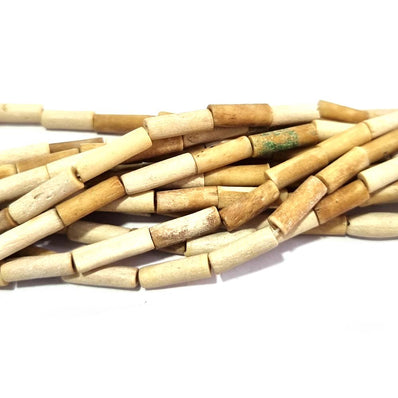 Handmade Bone Beads for Jewelry making Size About5x14MilimeterSold Per Line of 16 Inches, Approx32Beads