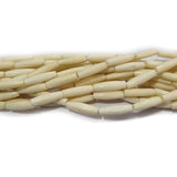 Handmade Bone Beads for Jewelry making Size About4x13MilimeterSold Per Line of 16 Inches, Approx30Beads