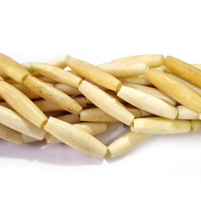Sold Per Line 16 Inches handmade Bone Natural Beads for jewelry making Size about 7x25 Bone Hairpipe17BeadsSold Per Line 16 Inches handmade Bone Natural Beads for jewelry making Size about 7x25 Bone HairpipeApprox Beads in a line 17Pcs.