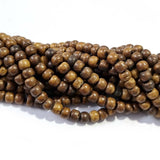 Sold Per Line 16 Inches handmade Bone Natural Beads for jewelry making Size about 7mm Brown tea dyed plain75BeadsSold Per Line 16 Inches handmade Bone Natural Beads for jewelry making Size about 7mm Brown tea dyed plainApprox Beads in a line 75Pcs.
