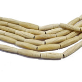 Bone Beads Natural Dyed Antiqued Sold Per Line/Strand, Approx 16Beads in a line, Size About7x26mm