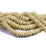 Bone Beads Natural Dyed Antiqued Sold Per Line/Strand, Approx 125Beads in a line, Size About10x4mm