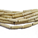 Bone Beads Natural Dyed Antiqued Sold Per Line/Strand, Approx 17Beads in a line, Size About7x24mm