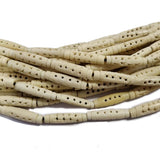 Bone Beads Natural Dyed Antiqued Sold Per Line/Strand, Approx 16 Beads in a line, Size About 6x25mm