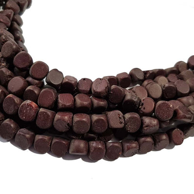 Bone Beads Natural Dyed Antiqued Sold Per Line/Strand, Approx 42Beads in a line, Size About10x10mm