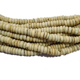 Bone Beads Natural Dyed Antiqued Sold Per Line/Strand, Approx 135Beads in a line, Size About7x4mm