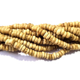 Bone Beads Natural Dyed Antiqued Sold Per Line/Strand, Approx 90Beads in a line, Size About7x4mm