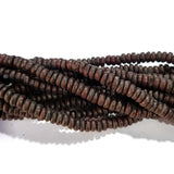 Bone Beads Natural Dyed Antiqued Sold Per Line/Strand, Approx 90Beads in a line, Size About7x4mm