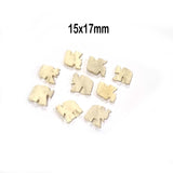 10/Pcs Lot Handmade Bone Beads for Jewelry making Size About 15x17mm Elephants