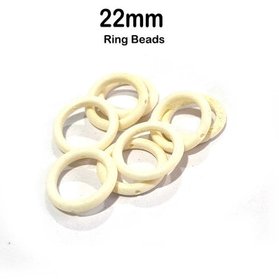 10/Pcs Lot Handmade Bone Beads for Jewelry making Size About 22mm Ring Connectors Beads
