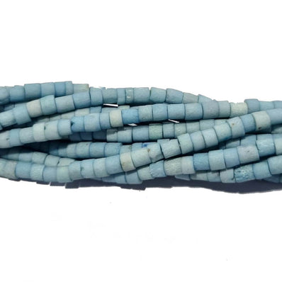 Handmade Bone Beads for Jewelry making  Sold by Per line 16" Beads size about 5x3mm Tube Heishi Antiqued Natural about 115 Beads