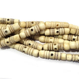 Handmade Bone Beads for Jewelry making  Sold by Per line 16" Beads size about 7x25mm Tube Antiqued Natural about 17 Beads