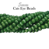 Monalisa Beads, 5mm Round Cats Eye Beads Sold Per Strand of 16 inches line, About pcs in a line 90