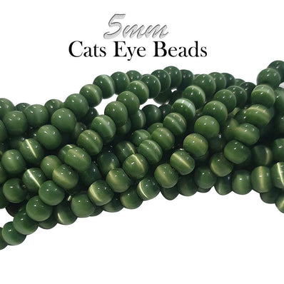 Monalisa Beads, 5mm Round Cats Eye Beads Sold Per Strand of 16 inches line, About pcs in a line 90