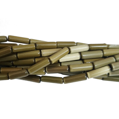 Per 2 Strands Monalisa Cats eye beads, Size about 4x13mm, Barrel Tube shape, approx 64~65 beads in 2 16 iches line