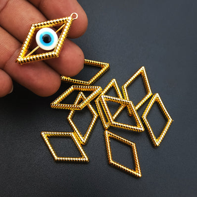 20 PIECES PACK' CCB ACRYALIC METTALIC BEADS' 30x20 MM SIZE' USED IN DIY JEWELLERY MAKING