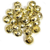 25 Pcs Pack, CCB Metallic Beads for Jewelry and Crafts Making Size 10x14mm Rondelle Tyre