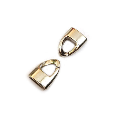 50 Pcs Pack, CCB Metallic Beads for Jewelry and Crafts Making Size 14x20mm Clasps Cord/Threads End bar, CCB umbrella end cap for jewellery leather cord  end cap