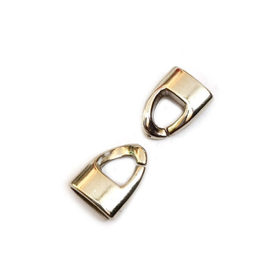 50 Pcs Pack, CCB Metallic Beads for Jewelry and Crafts Making Size 14x20mm Clasps Cord/Threads End bar, CCB umbrella end cap for jewellery leather cord  end cap