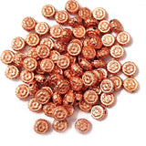 100 Pcs Pack, CCB Metallic Beads charms for jewelry and Crafts Making