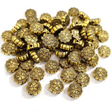 50 Grams Pkg. CCB ACRYLIC MATELLIC BEADS FOR JEWELRY AND CRAFTS MAKING in size about 10mm