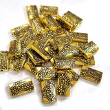 50 Grams Pkg. CCB ACRYLIC MATELLIC BEADS FOR JEWELRY AND CRAFTS MAKING in size about 9x15mm
