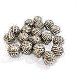 50 Grams Pkg. CCB ACRYLIC MATELLIC BEADS FOR JEWELRY AND CRAFTS MAKING in size about 14mm