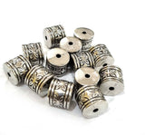 50 Grams Pkg. CCB ACRYLIC MATELLIC BEADS FOR JEWELRY AND CRAFTS MAKING in size about 12x14mm
