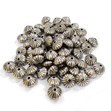 50 Grams Pkg. CCB ACRYLIC MATELLIC BEADS FOR JEWELRY AND CRAFTS MAKING in size about 7x9mm