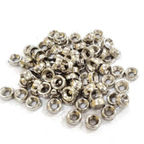50 Grams Pkg. CCB ACRYLIC MATELLIC BEADS FOR JEWELRY AND CRAFTS MAKING in size about 3x6mm
