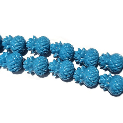 10/Pcs Pkg. Resin Stone Flower Ceramic Jade touch Carved Beads for jewelry Making in 12x16mm Kalash Flower