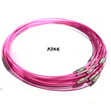 Pink' Choker Wire Cords, Sold by Per Piece